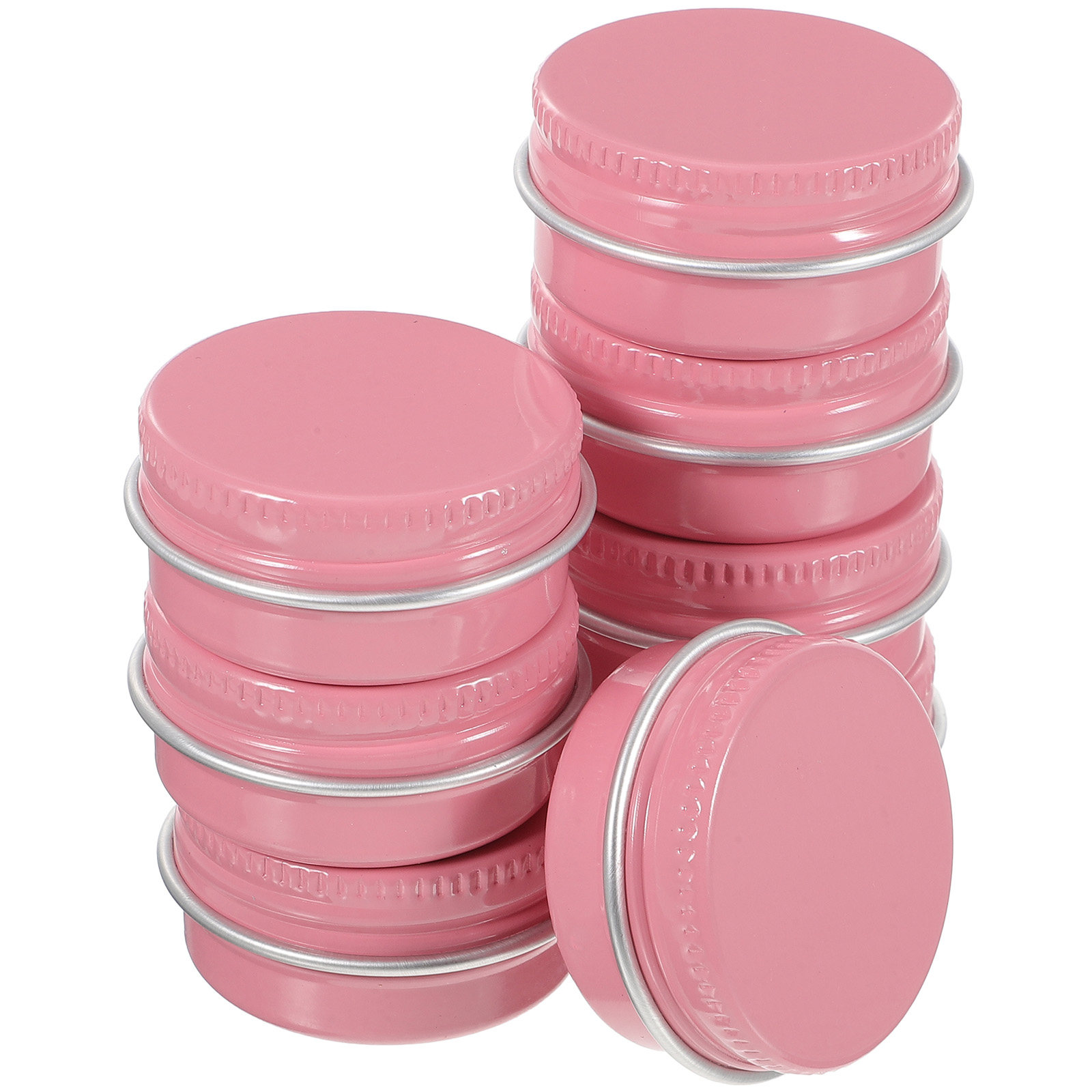 Lip Balm - 8 stuks kleine ronde aluminium blikjes