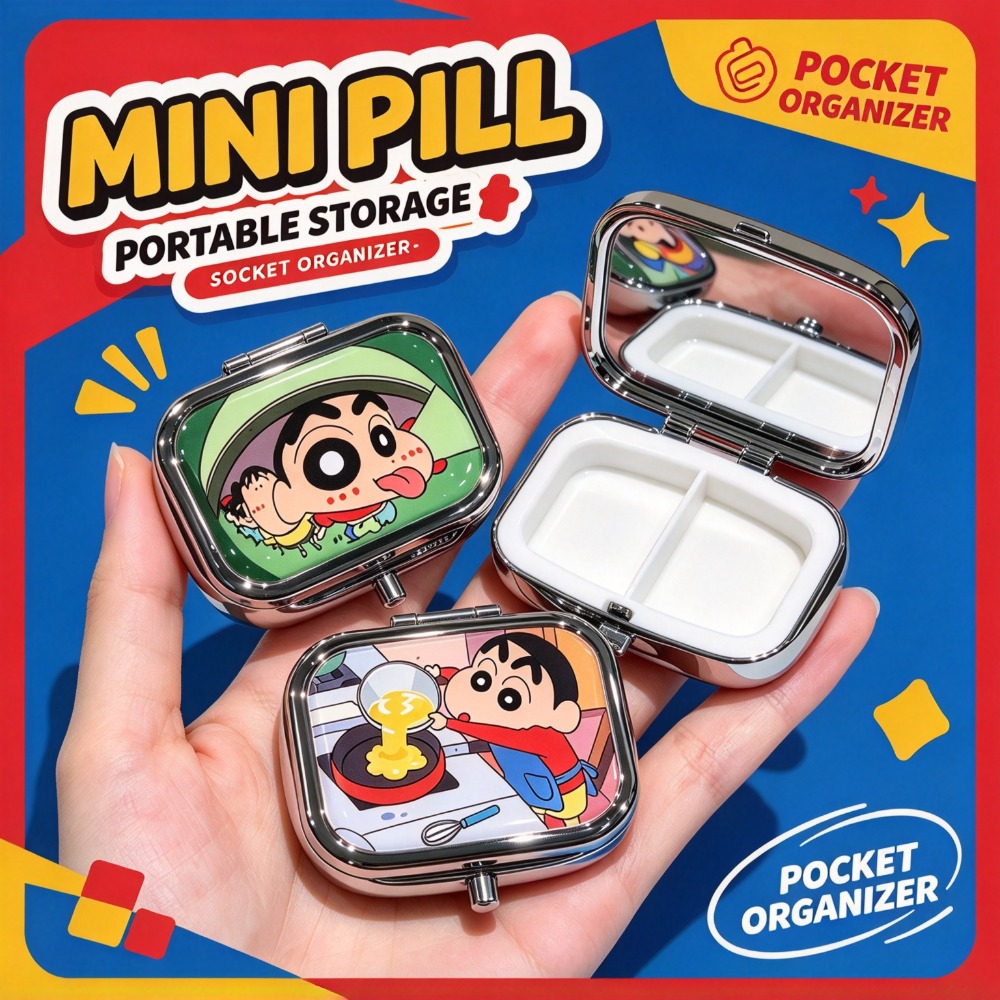 Face Moisturizer - Crayon Shin-chan Mini verzegelde metalen blikdoos,