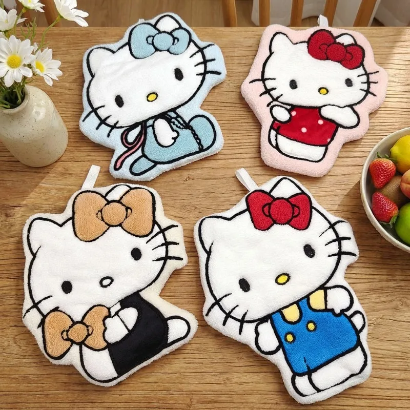 Cleanser Face - Handdoek met cartoonkatprint, schattig, zacht, absorberend,