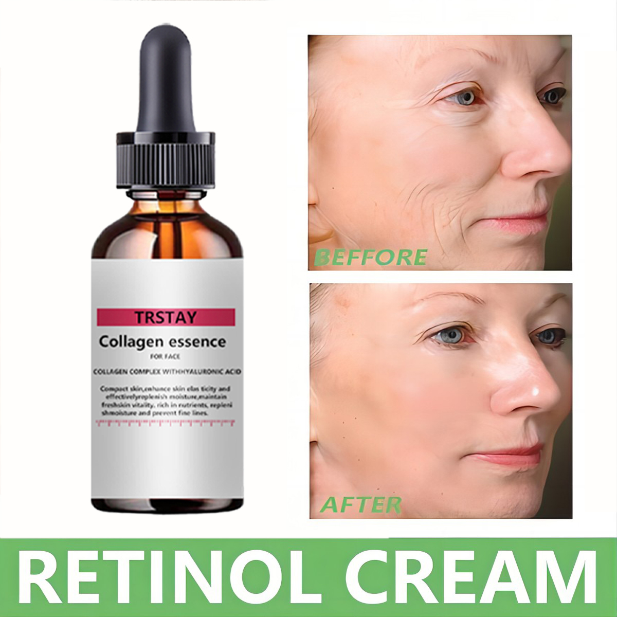 Vitamin C Serum - Hyaluronzuur Whitening Collageen Gezicht Serum Crème