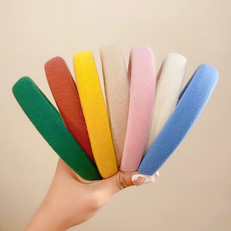Cleanser Face - Kleurrijke Spong-linnen hoofdband Eenvoudige basis hoofdband