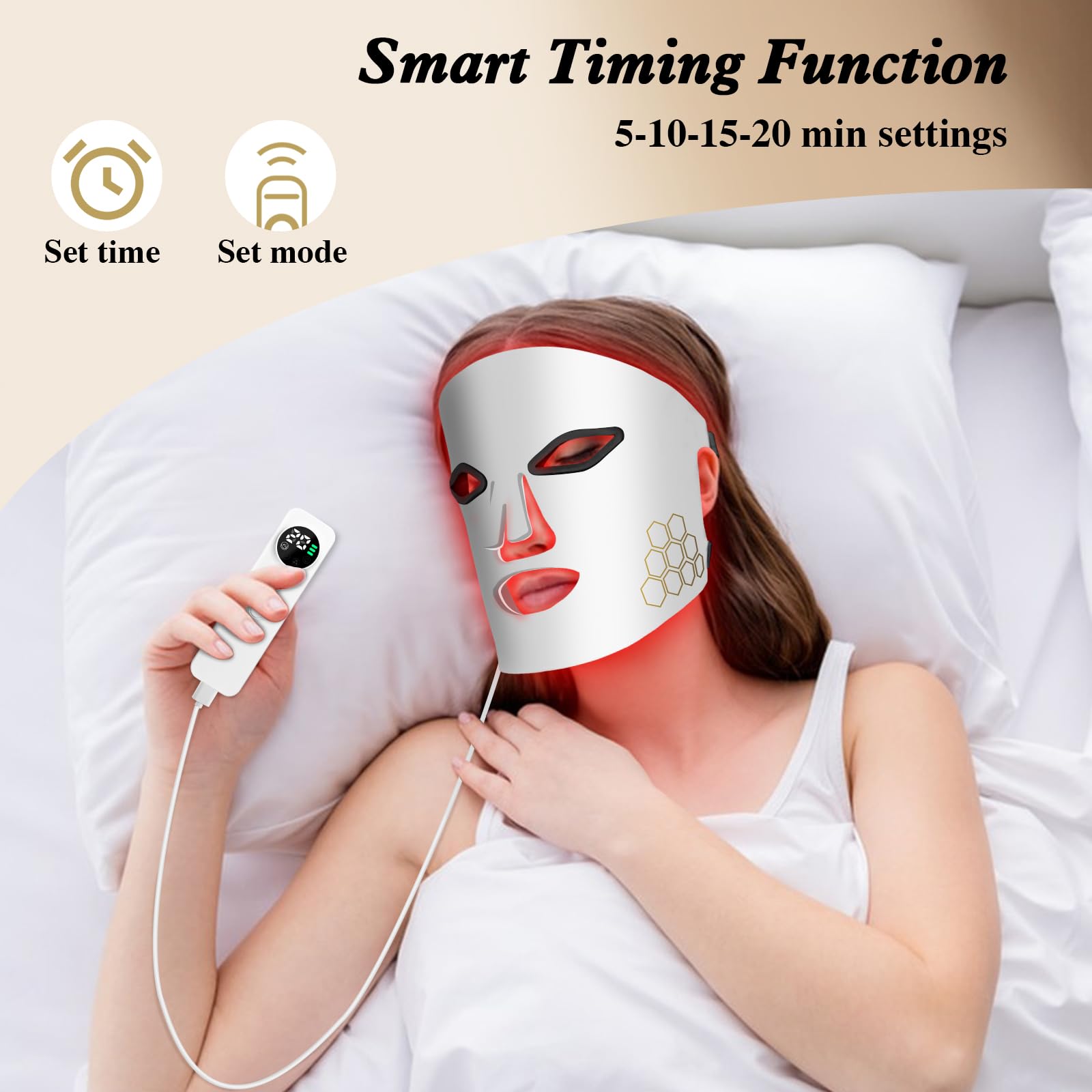 Hello Face LED-gezichtsmasker  - Skincare Glowing recensie en prijs