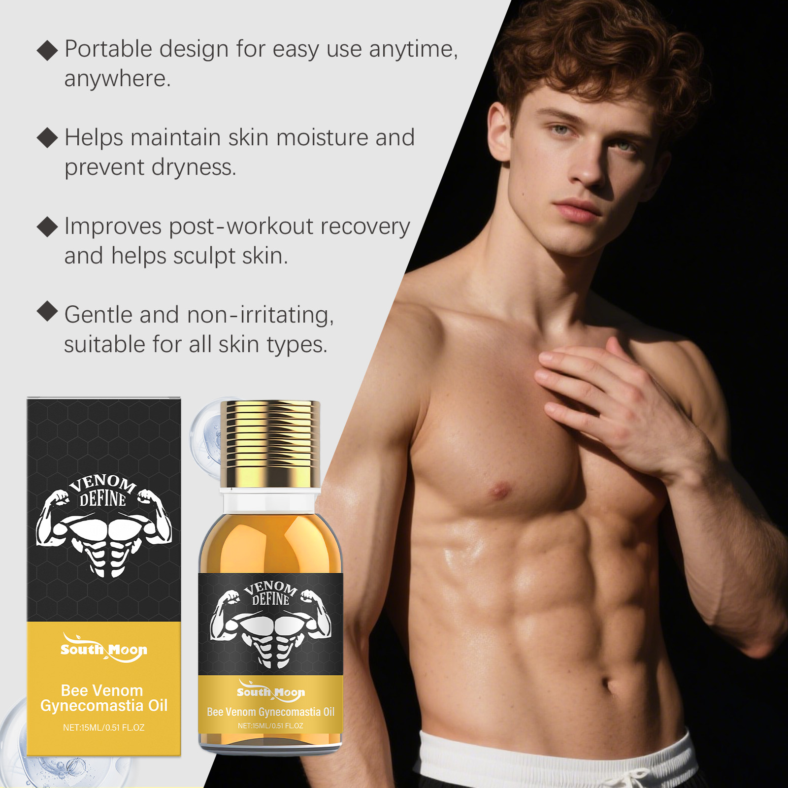 Bijengif Gynaecomastie Olie Vo - Face Moisturizer recensie en prijs