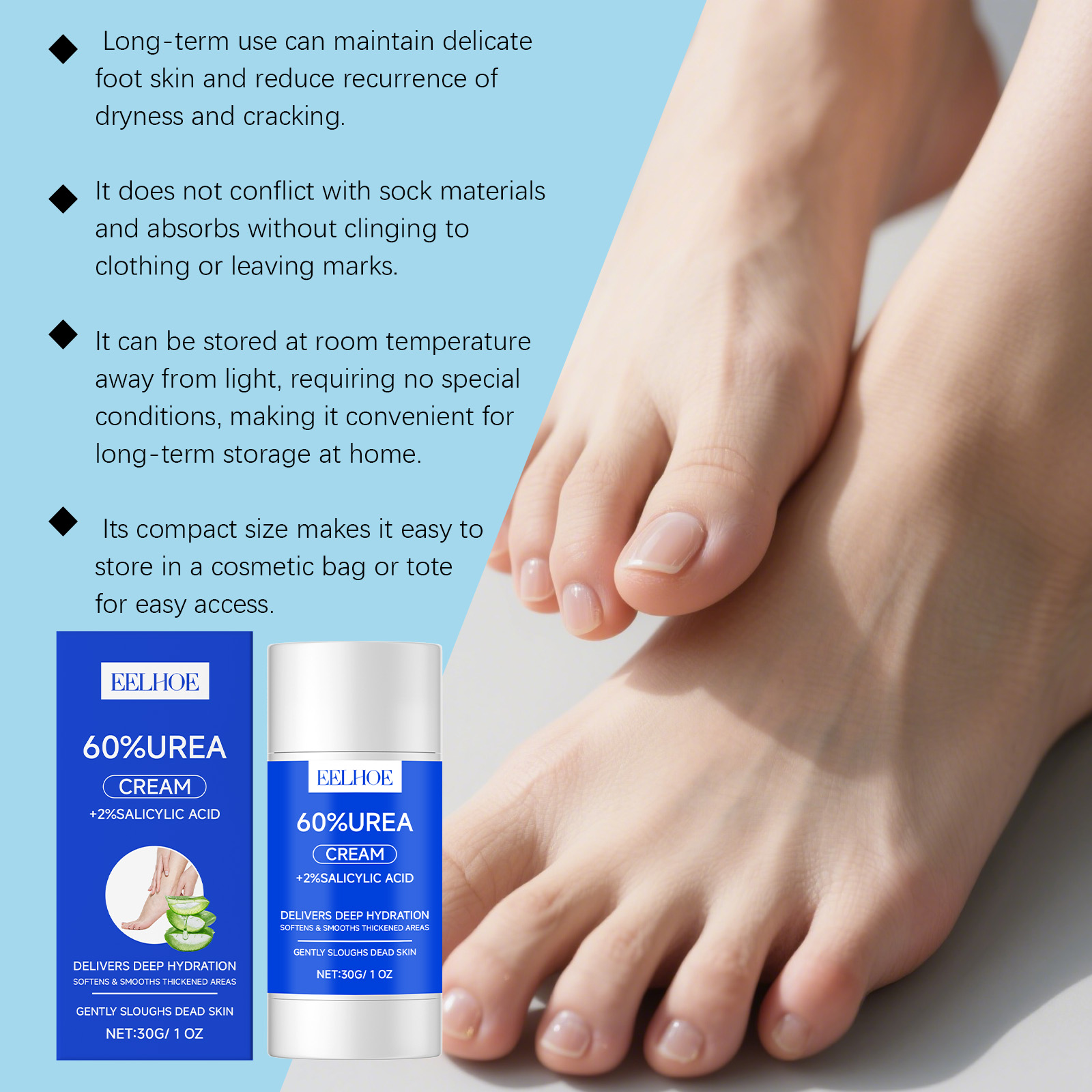 60% Ureum Voetcrème Voedend Ve - Urea Foot Cream recensie en prijs