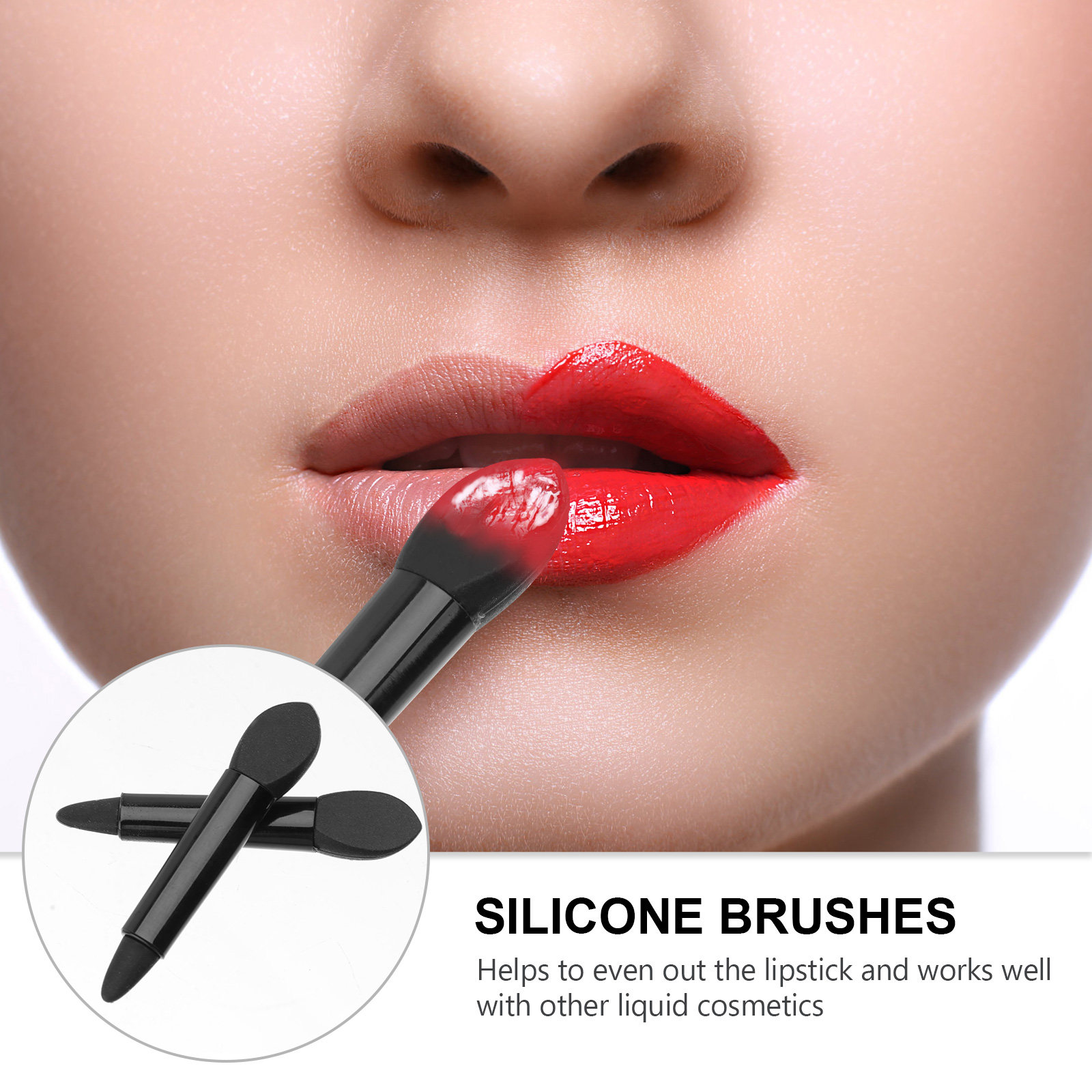 1 set dubbelzijdige siliconen  - Lip Balm recensie en prijs